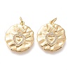 5Pcs Brass Micro Pave Clear Cubic Zirconia Pendants ZIRC-SZ0004-48-1