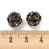 Gunmetal Brass Rhinestone Beads RB-F035-05B-01-3