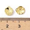 Brass Lotus Leaf Charms KK-V015-19G-3