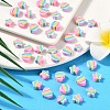 100Pcs 2 Styles Handmade Polymer Clay Beads CLAY-YW0001-97-3