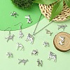 50Pcs 10 Styles Tibetan Style Alloy Dog Charms FIND-YW0004-83-4