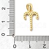 925 Sterling Sliver Micro Pave Clear Cubic Zirconia Pendants STER-Z012-06G-07-3