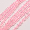 Natural Rose Quartz Beads Strands G-A129-3mm-10-1