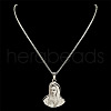 Virgin 304 Stainless Steel Pendant Necklaces for Men Women NJEW-K283-17P-2