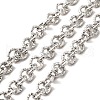 304 Stainless Steel Textured Cable Chains STAS-B040-02P-1