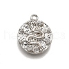 Brass Micro Pave Clear Cubic Zirconia Pendants KK-G530-02P-1