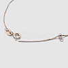 925 Sterling Silver Box Chain Necklaces STER-F039-40cm-13RG-2