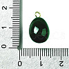 Brass Acrylic Pendants OACR-R006-01G-11-3