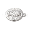 304 Stainless Steel Pendants STAS-L022-495P-2