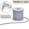 SUNNYCLUE 1 Roll 10M Round Braided Cowhide Cords WL-SC0001-03C-2