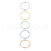 Mixed Natural Gemstone & Glass Seed Beaded Bracelets BJEW-JB08950-1