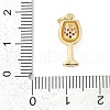 Brass Micro Pave Cubic Zirconia Pendants KK-G522-55G-3