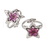 304 Stainless Steel Adjustable Open Cuff Statement Rings RJEW-C083-19P-03-4