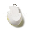 Cute Opaque Resin Pendants RESI-L038-08P-05-2