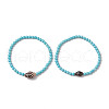 Summer Beach Natural Spiral Shell Bead Bracelets BJEW-JB10313-02-1