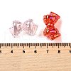 UV Plating Transparent Acrylic Beads MACR-F083-06-3