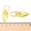 Horse Eye Brass Hoop Earrings for Women EJEW-U057-06D-01G-5