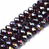 Electroplate Glass Beads Strands EGLA-A034-T1mm-B30-4