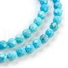 Natural Magnesite Beads Strands TURQ-C003-4mm-1-3