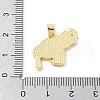 Brass Micro Pave Cubic Zirconia Pendants KK-Z098-14G-3