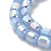 Imitation Jade Glass Beads Strands EGLA-D030-05B-3