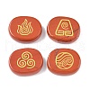 4Pcs 4 Styles Natural Red Jasper Display Decorations G-F786-02B-03-1