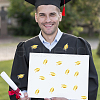 Graduation Caps Gold Foil Self-adhesive Stickers DIY-WH20001-13D-4