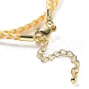 Polyester Cord Braided Necklace Makings MAK-L043-03G-32-3