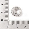 Rack Plating Brass & Clear Cubic Zirconia Pendants KK-Z047-07P-Z-RS-3