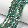 Electroplate Glass Beads Strands EGLA-A034-T1mm-J01-1