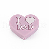 Mother's Day Food Grade Eco-Friendly Silicone Focal Beads SIL-N002-10D-2