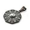 304 Stainless Steel Pendants STAS-C102-12EB-2