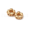 Brass Micro Pave Clear Cubic Zirconia Beads KK-Z112-29G-2