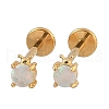 304 Stainless Steel Opal Stud Earrings EJEW-B143-01G-01-4