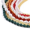 Bohemian Glass Beaded Multi Layered Necklaces for Women NJEW-K384-02A-3
