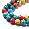 Synthetic Turquoise Beads Strands G-L620-A02-10mm-4