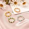 Glass Seed Beads Rings for Teen Girl Women RJEW-TA00010-2
