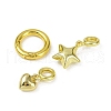 Brass Spring Gate Rings KK-M322-11G-01-2