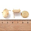 Brass Studs Earring Findings KK-K382-16C-G-3