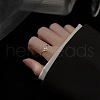 Brass & Imitation Pearl Adjustable Cuff Rings for Women FS-WGA12FF-02-1