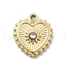 304 Stainless Steel Rhinestone Pendants STAS-L283-33G-2