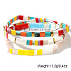 3Pcs 3 Colors Bohemian Style Glass Seed Beads Stretch Bracelets for Women ZT6734-4