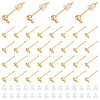 Unicraftale 80Pcs Brass Stud Earring Findings KK-UN0002-75B-1