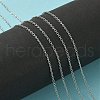 Tarnish Resistant 304 Stainless Steel Cable Chains CHS-A003J-0.4mm-5