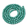 Opaque Solid Color Imitation Jade Glass Beads Strands EGLA-A044-P4mm-D31-3