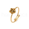 304 Stainless Steel Open Cuff Rings for Women RJEW-K296-01G-5