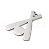 Non-Tarnish 304 Stainless Steel Pendants FIND-Z025-02P-2