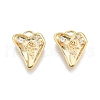 Brass Pave Clear Cubic Zirconia Charms KK-N231-347-2