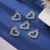 Valentine Day Ideas Alloy Rhinestone Pendants X-RSB210-2-4