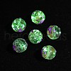 Luminous Handmade Enamel Gold Sand Glass Beads Strands LAMP-U004-08F-1